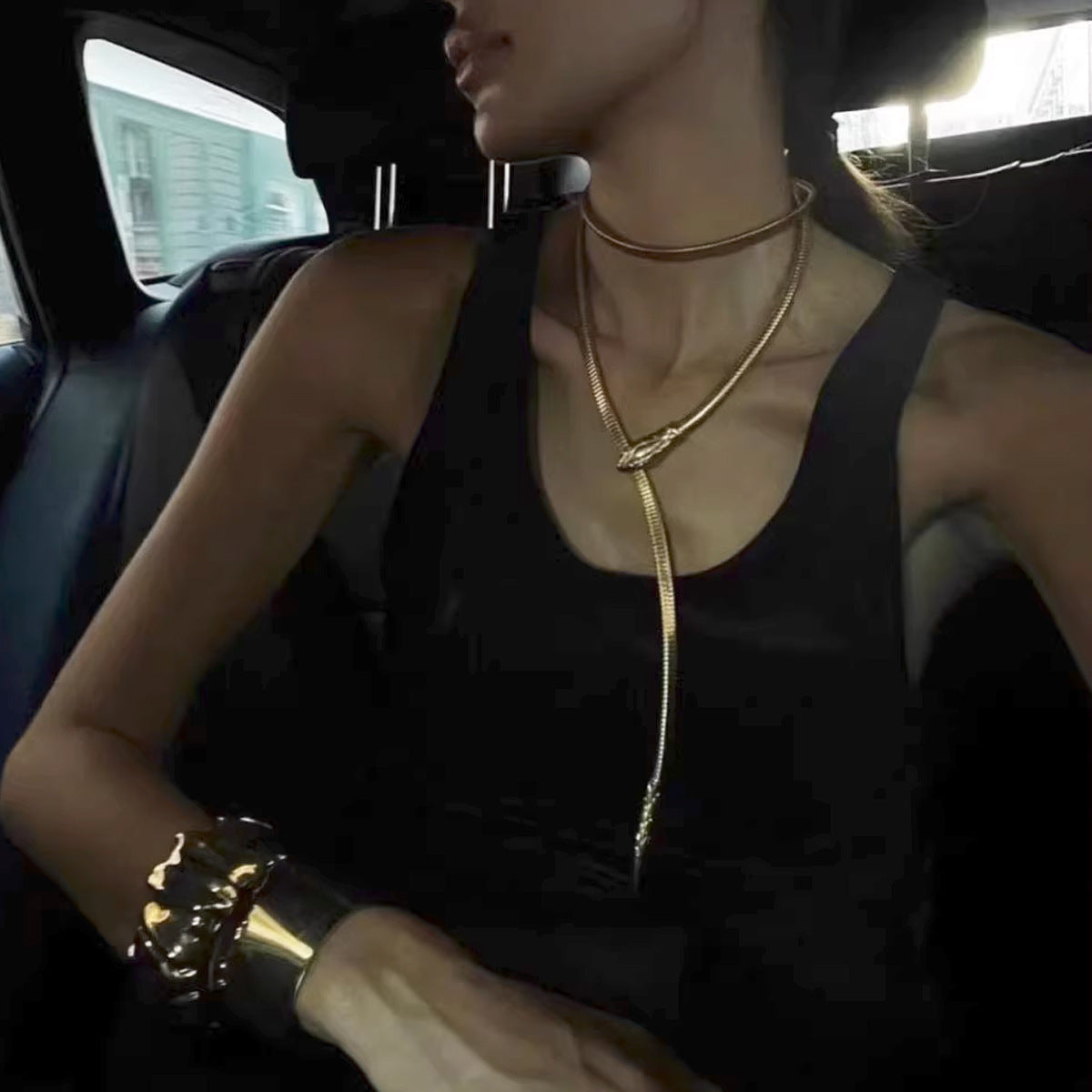 Vionnet Serpent Metal Waist Chain
