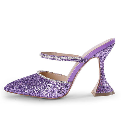 Pointed Slippers High Heel