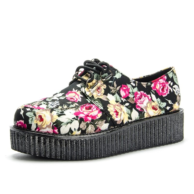 Vionnet Star Leather Creeper Flats