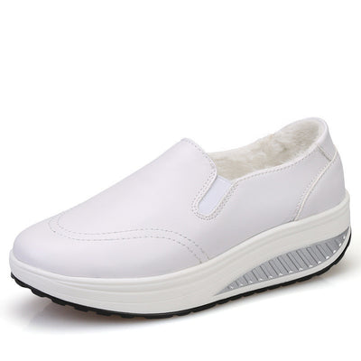 Vionnet White Leather Loafers