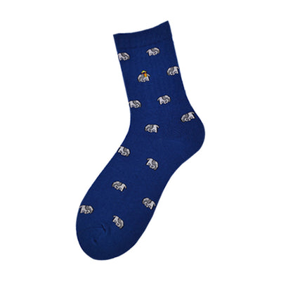 Vionnet Dog Cartoon Mid-Tube Socks
