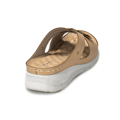Slope With Casual Flowers Outside Slippers Women