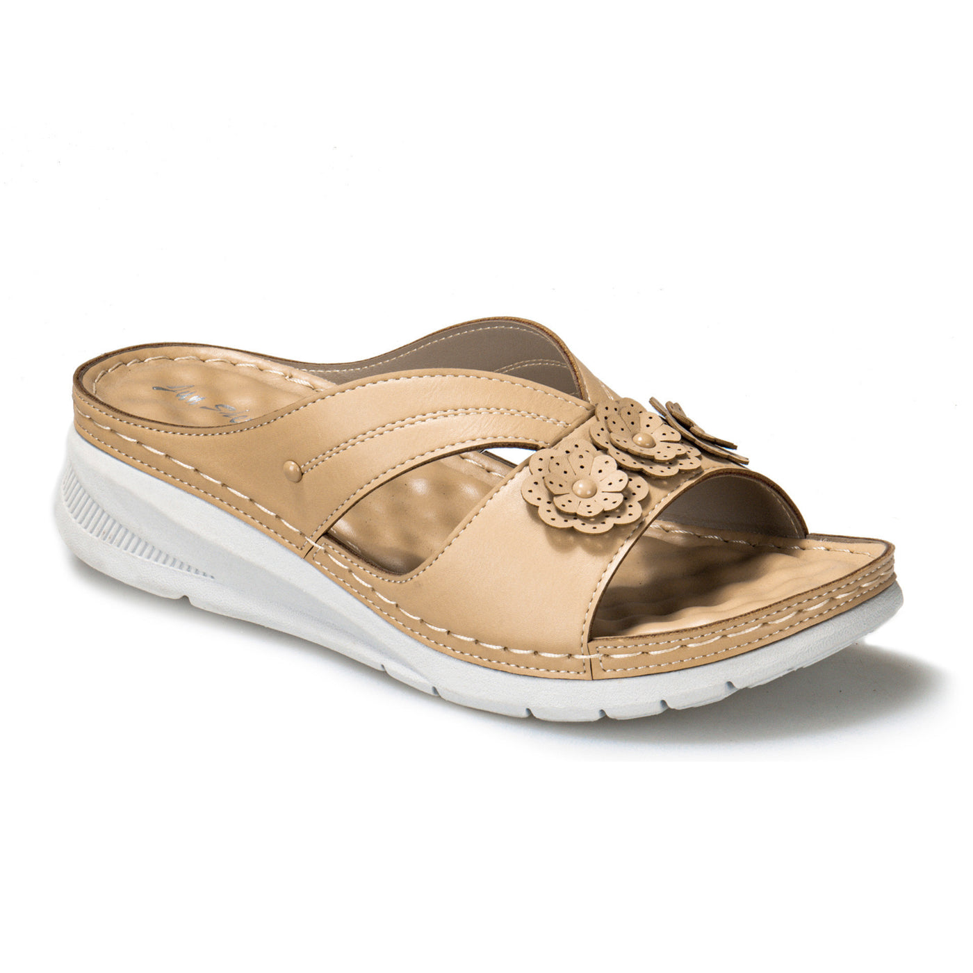 Slope With Casual Flowers Outside Slippers Women