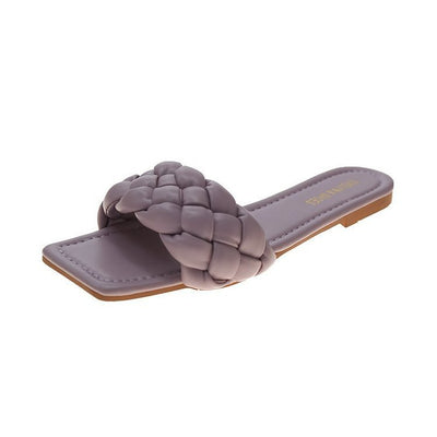 Vionnet Woven Candy Flat Slippers