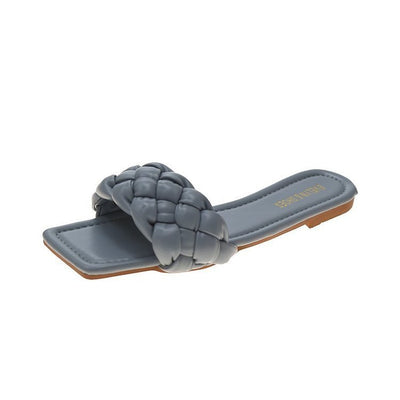 Vionnet Woven Candy Flat Slippers