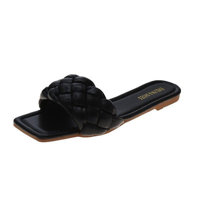 Vionnet Woven Candy Flat Slippers