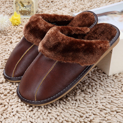 Vionnet Cowhide Plush Slippers