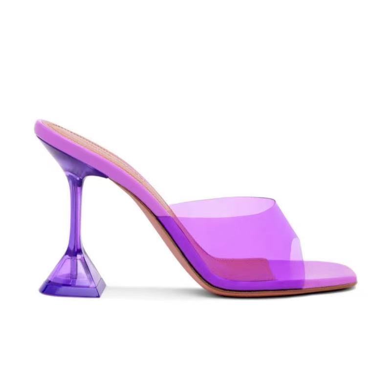 Transparent Crystal With Slippers Women