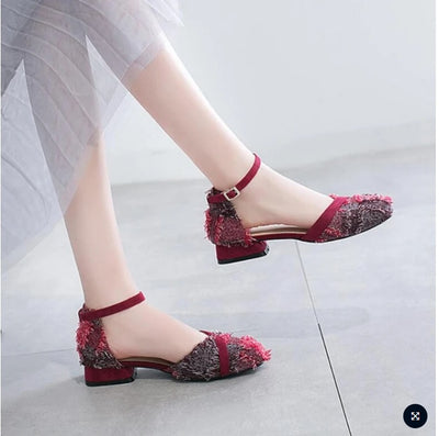 Vionnet Ankle-Strap D'Orsay Flats