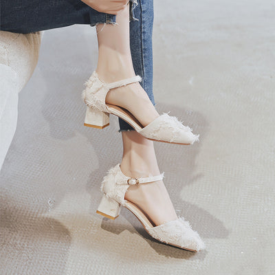 Vionnet Ankle-Strap D'Orsay Flats