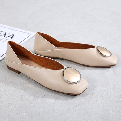 Vionnet Vintage Metal-Circle Ballet Flats