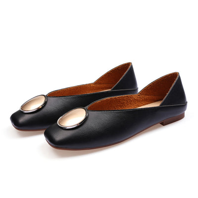 Vionnet Vintage Metal-Circle Ballet Flats