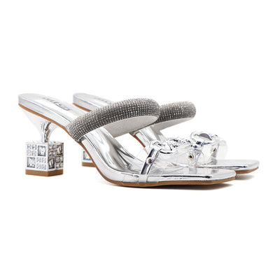 Vionnet Rhinestone Stiletto Slippers