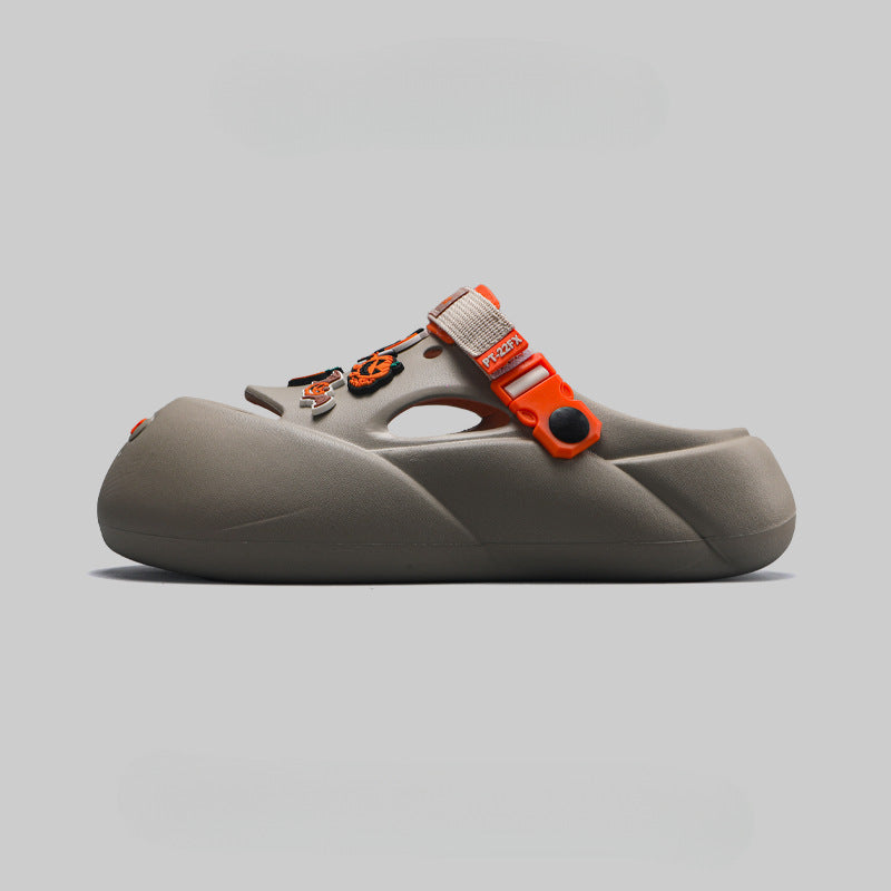 Vionnet Coastal Baotou Hole Clogs
