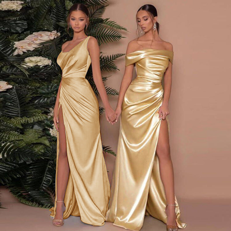 Vionnet Fishbone Slit Dress