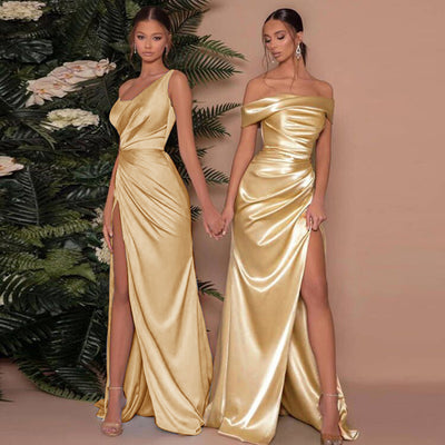 Vionnet Fishbone Slit Dress