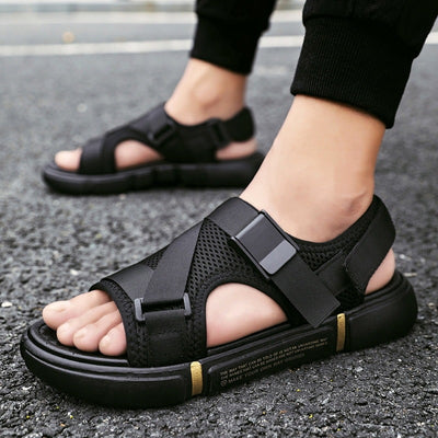 Vionnet Hair-Adorned Beach Sandals