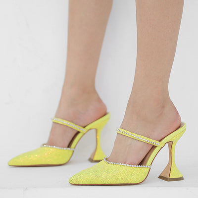 Pointed Slippers High Heel