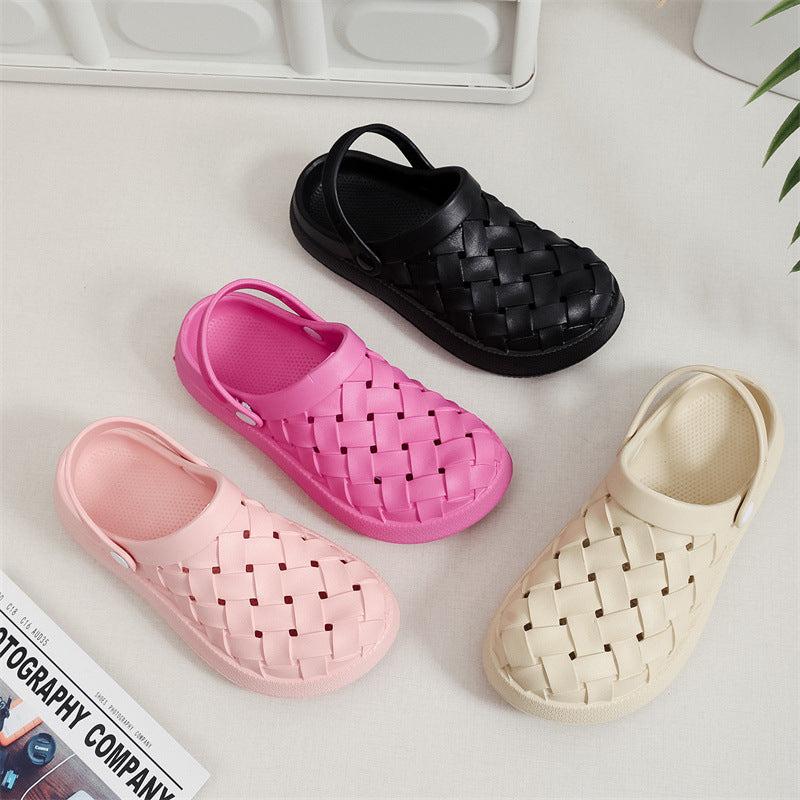 Vionnet Woven Platform Baotou Clogs