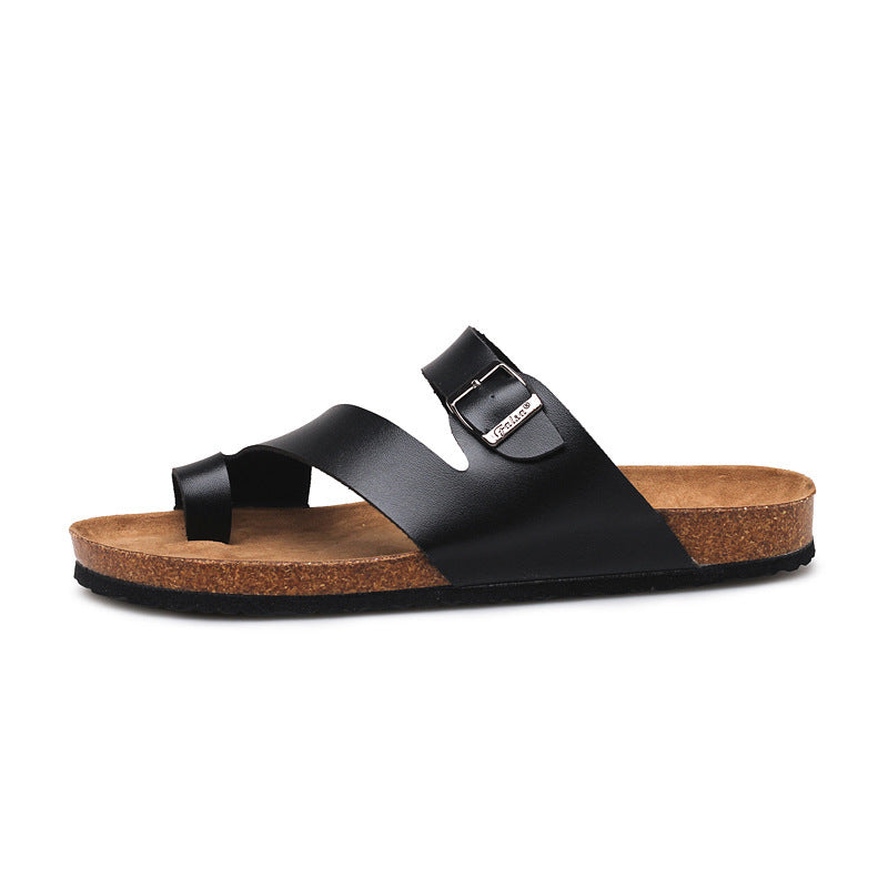 Fashion Couple Cork Slippers