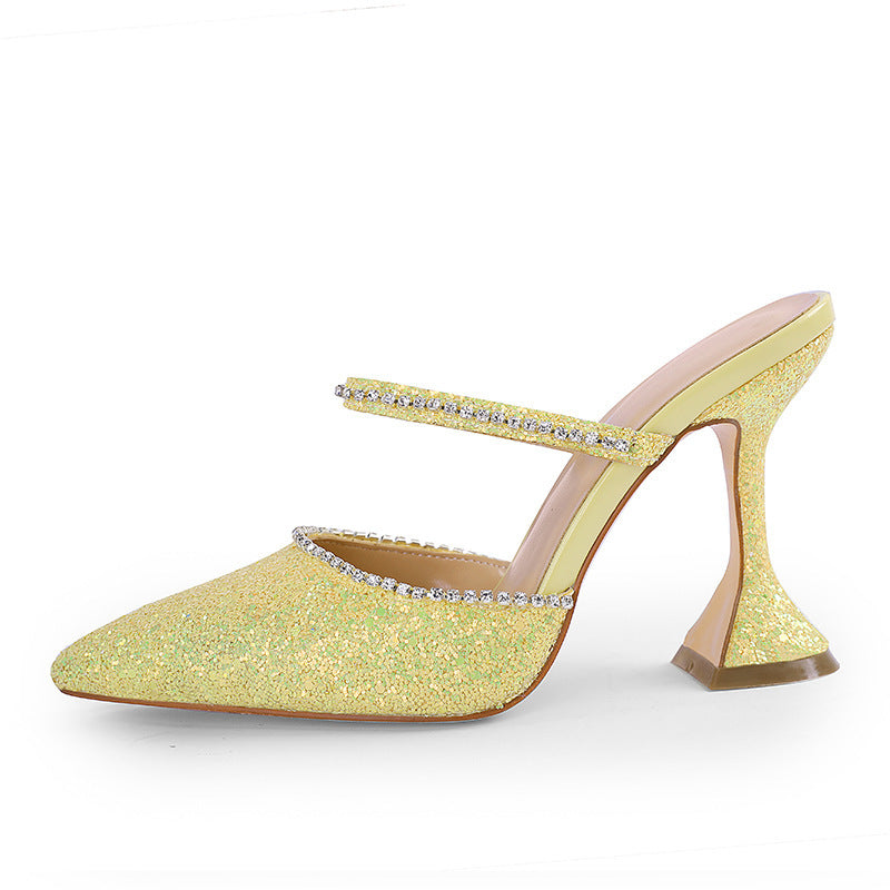 Pointed Slippers High Heel
