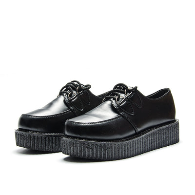 Vionnet Star Leather Creeper Flats