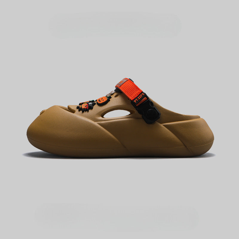 Vionnet Coastal Baotou Hole Clogs