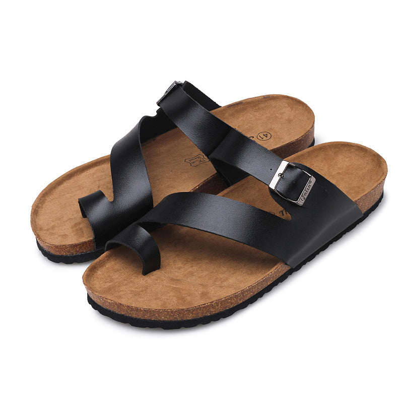 Fashion Couple Cork Slippers