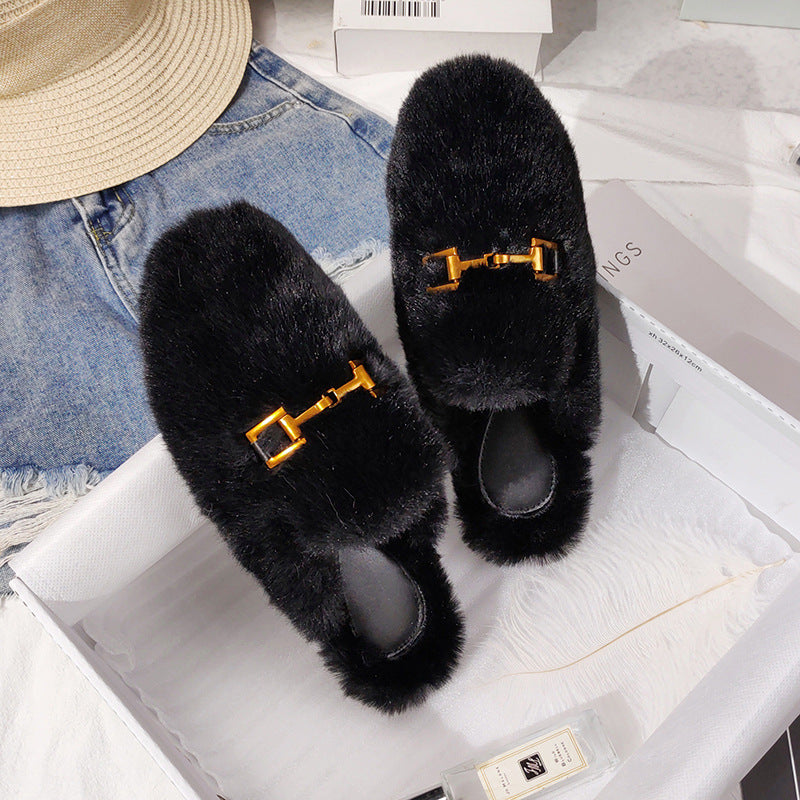 Vionnet Fur Baotou Mules