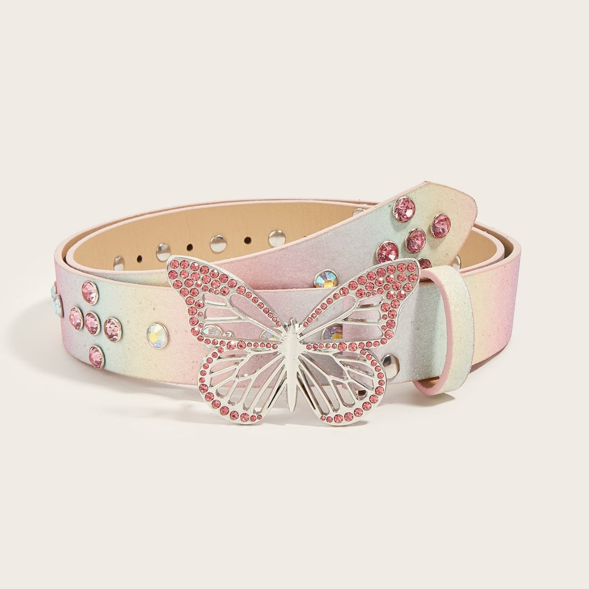 Female Versatile Layered Decorative Rhinestone Belt