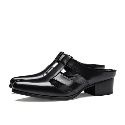 Vionnet Pointed Leather Slippers