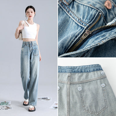 Vionnet Dreamy Drape Straight Jeans