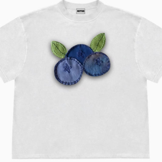 Velasca Blueberry Patchwork Tee