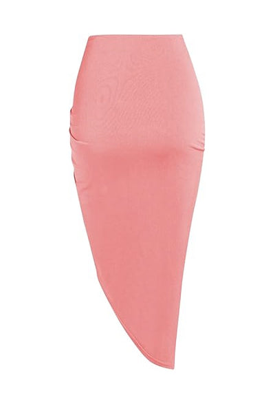 Onyx Ruched Bodycon Midi Skirt