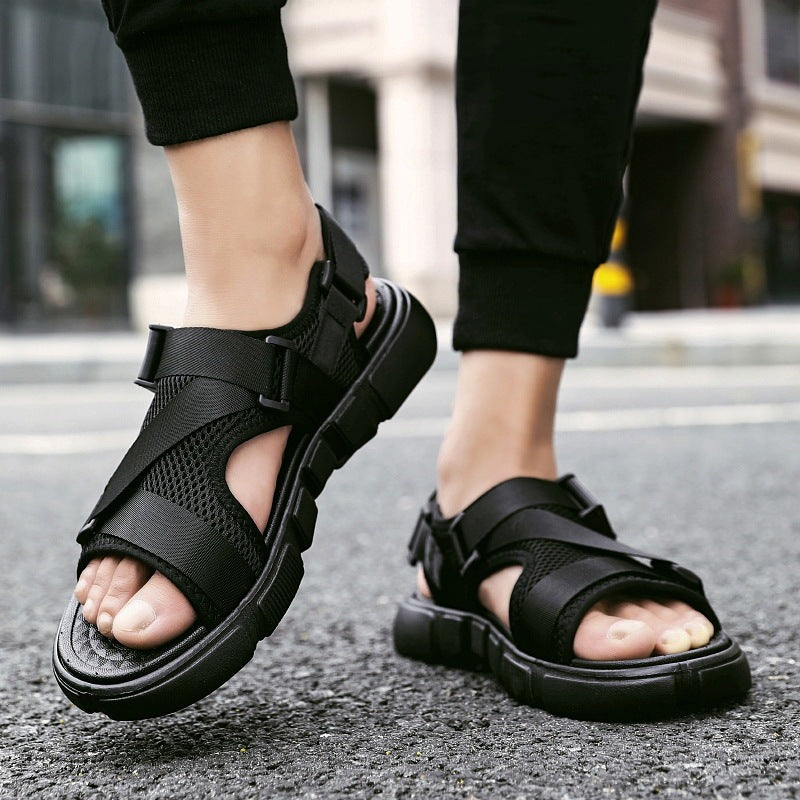 Vionnet Hair-Adorned Beach Sandals