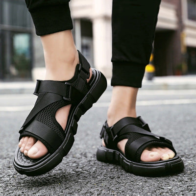 Vionnet Hair-Adorned Beach Sandals