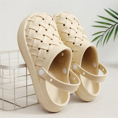 Vionnet Woven Platform Baotou Clogs