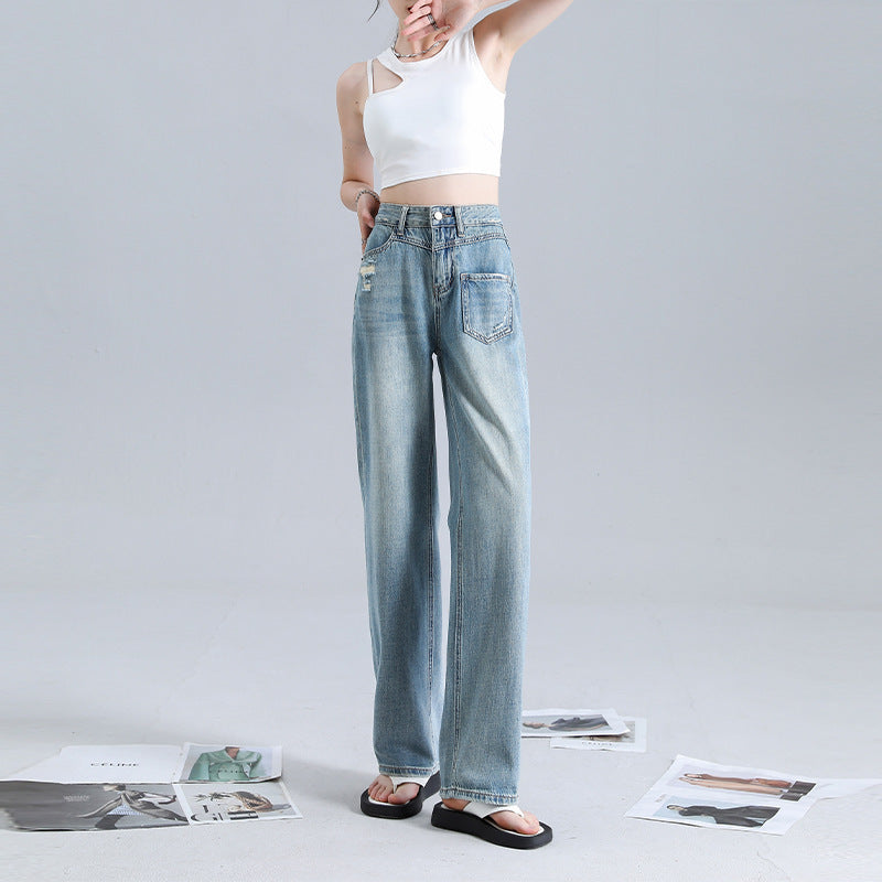 Vionnet Dreamy Drape Straight Jeans