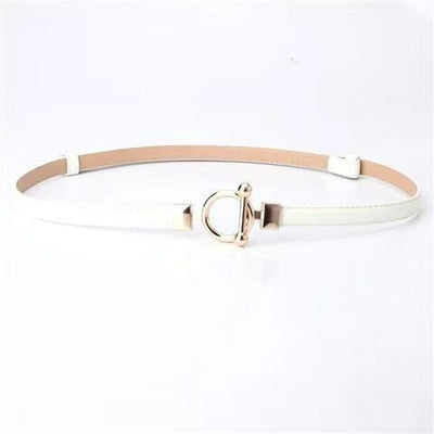 Punch-free Matte Buckle Adjustment Belt Women