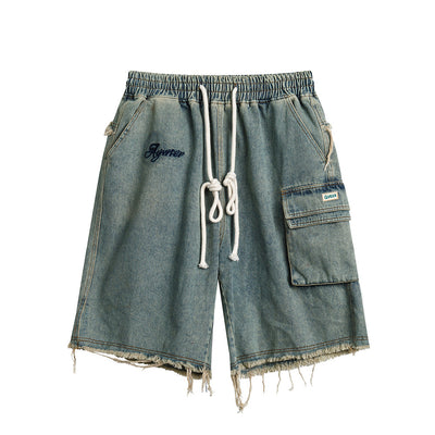 Vionnet Punk Distressed Denim Shorts