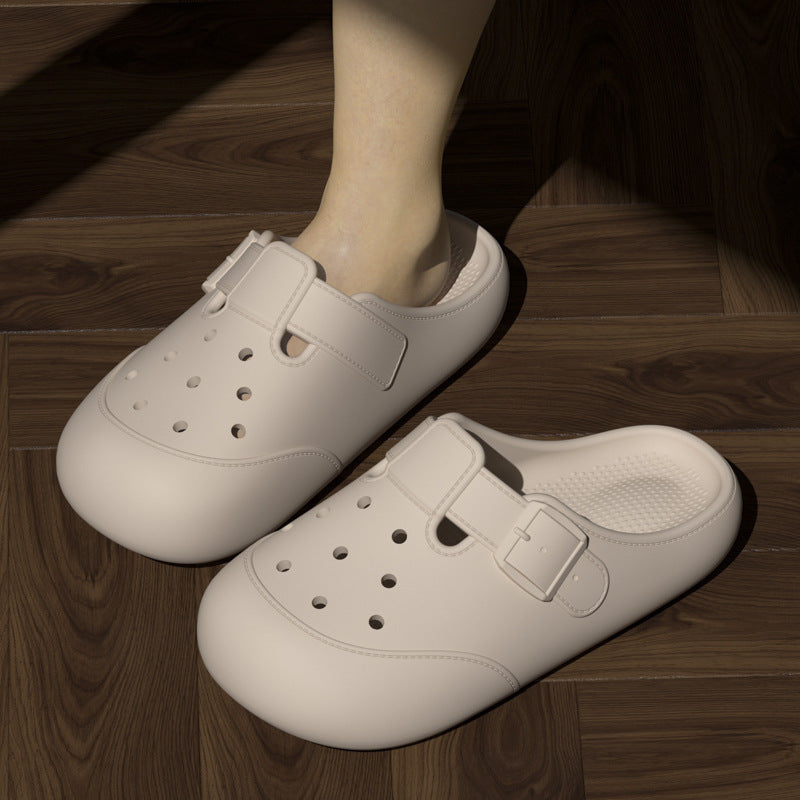 Vionnet Buckle Baotou Clogs