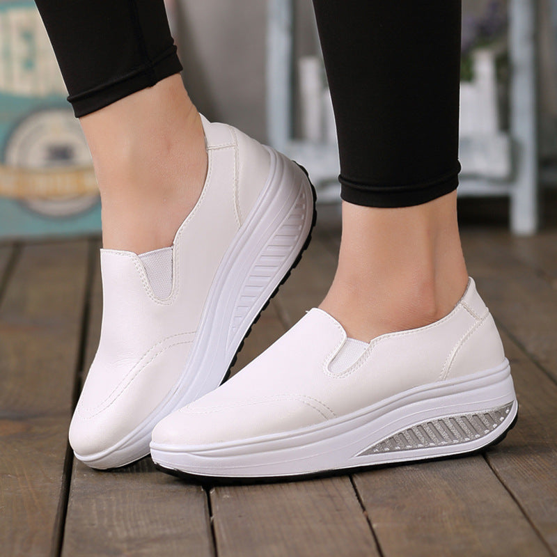 Vionnet White Leather Loafers