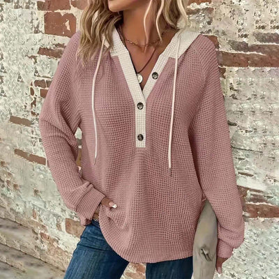 Vionnet Waffle Hooded Sweater