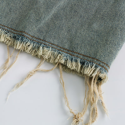 Vionnet Punk Distressed Denim Shorts