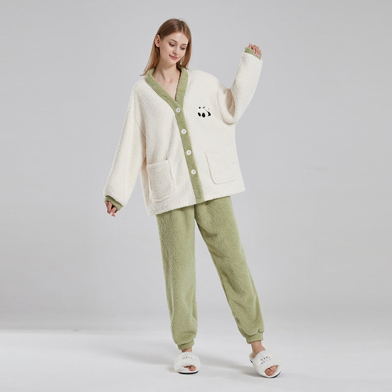 Vionnet Panda Fleece Pajama Set