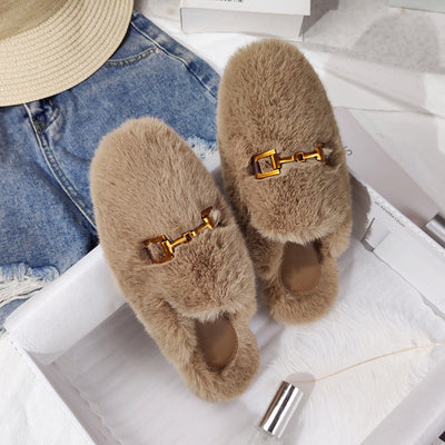 Vionnet Fur Baotou Mules