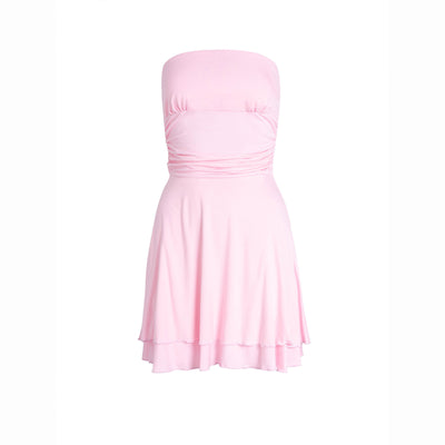 Velasca Y2K Pleated Tube Dress