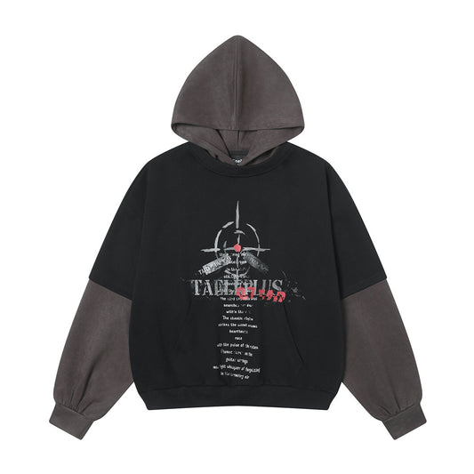 Velasca Patchwork Print Hoodie