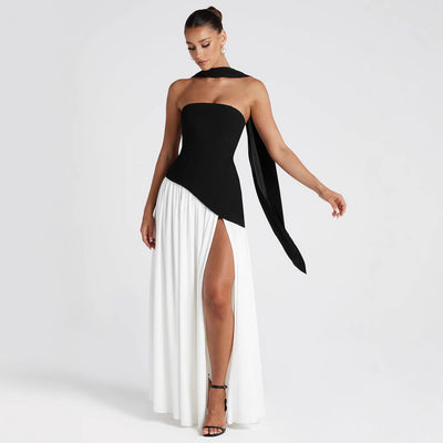 Velasca Color-Block Tube Dress