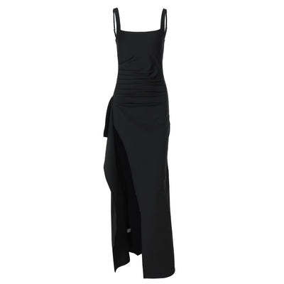 Vionnet Sling High-Slit Dress